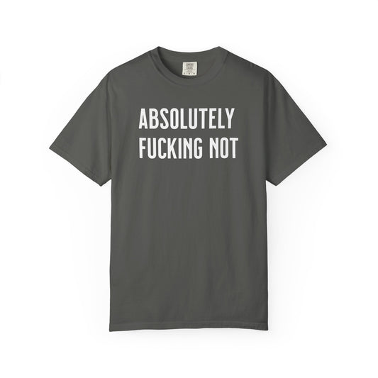 Absolutely Fucking Not Shirt for Her | Comfort Colors Relaxed Fit Graphic Tee | 8 Colors